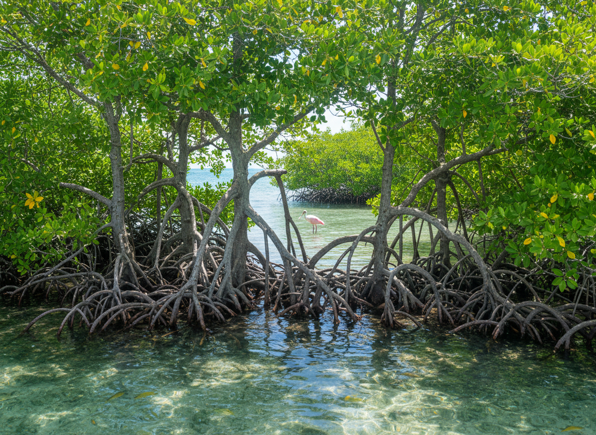 Tropical mangroves in South Florida